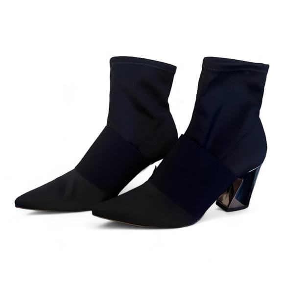 Nine West | Mirrored Block Heel Bootie | 6.5M Navy - Picture 5 of 5